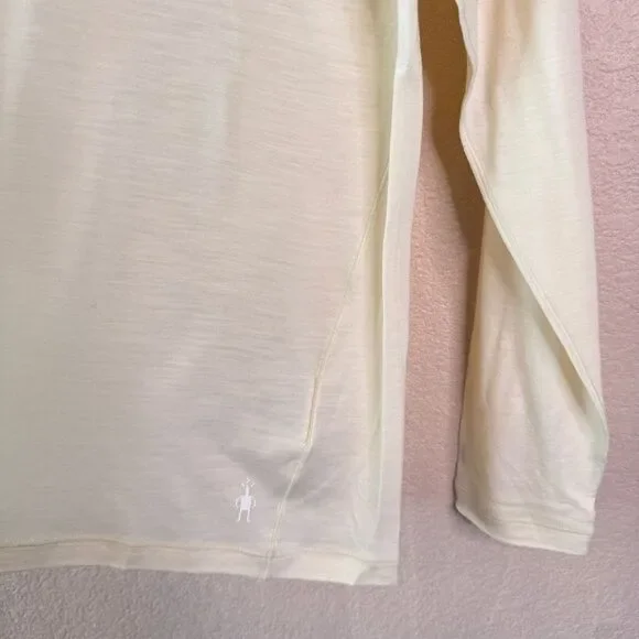 Smartwool Merino Wool Long Sleeve Base Layer Top Cream Natural Womens 1X NWT - Picture 9 of 13